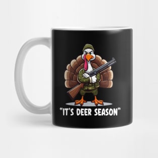 Thanksgiving Turkey Funny Deer Hunting Season Mug